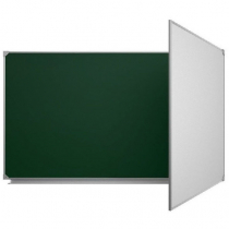 Доска аудиторная двухэлементная магнитная комбинированная эмалированная - «globural.ru» - Кировград