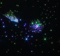 Фиброоптический ковер “Млечный путь” настенный 300 точек 150х150 - «globural.ru» - Кировград