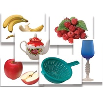 Набор предметных картинок "Фрукты, ягоды, орехи. Посуда" - «globural.ru» - Кировград