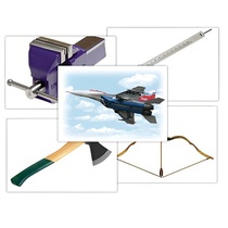 Набор предметных картинок "Оружие, военная техника. Инструменты" - «globural.ru» - Кировград