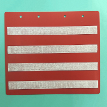 Красный лист-вкладыш в папку ПЕКС БОЛЬШАЯ  для карточек 4*4 см - «globural.ru» - Кировград