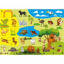 Тематическое поле-маршрутизатор «Зоопарк» для мини-робота Bee-Bot - «globural.ru» - Кировград