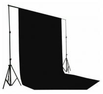 Фотофон для фото и видео 3х6 м Черный - «globural.ru» - Кировград