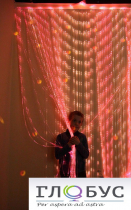 Мерцающий занавес в комплекте с источником света (ширина: 160 см количество нитей: 80 штук) - «globural.ru» - Кировград