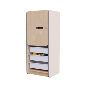 Закрытый шкаф с ящиками из коллекции мебели «НЕГА (цвет бежевый) - «globural.ru» - Кировград