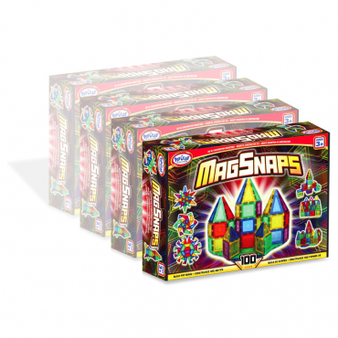 Магнитный конструктор "МагСнэп" Комплект на группу. 100 деталей - «globural.ru» - Кировград