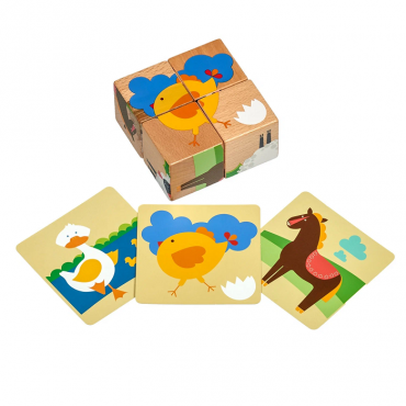 Деревянные кубики "Ферма" - «globural.ru» - Кировград