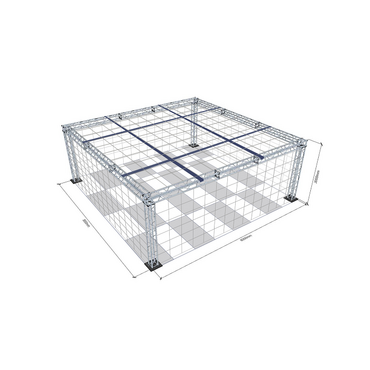 Огражденное пространство с защитной сеткой для безопасного пилотирования 8х8х3м  - «globural.ru» - Кировград