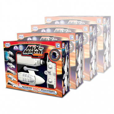 Магнитный конструктор Транспорт "Смешай и собери". Серия Космос Комплект на группу - «globural.ru» - Кировград