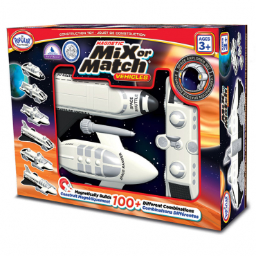 Магнитный конструктор Транспорт "Смешай и собери". Серия Космос   Стартовый набор - «globural.ru» - Кировград