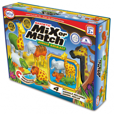 Магнитный конструктор "Смешай и собери". Животные. Стартовый набор - «globural.ru» - Кировград
