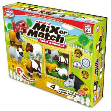 Магнитный конструктор "Смешай и собери". Животные фермы. Стартовый набор - «globural.ru» - Кировград