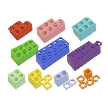 Нумирошка. Набор цветных пластиковых форм 100 штук по методике Нумикон - «globural.ru» - Кировград