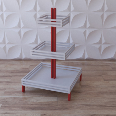 Стеллаж демонстрационный "Эйфелева башня" - «globural.ru» - Кировград