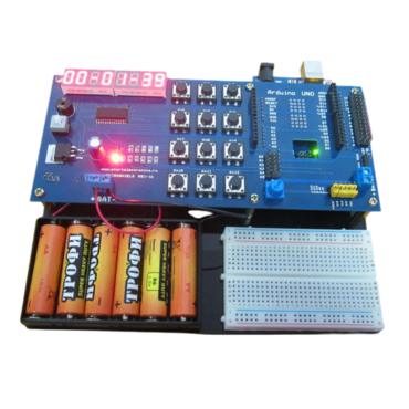 Набор для быстрого прототипирования электронных устройств на основе микроконтроллерной платформы "Макрошилд MS1-16 KV" - «globural.ru» - Кировград