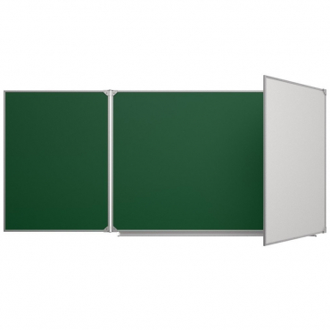 Доска аудиторная трехэлементная магнитная комбинированная эмалированная - «globural.ru» - Кировград