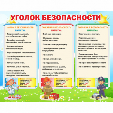 Стенд "Уголок безопасности" - «globural.ru» - Кировград