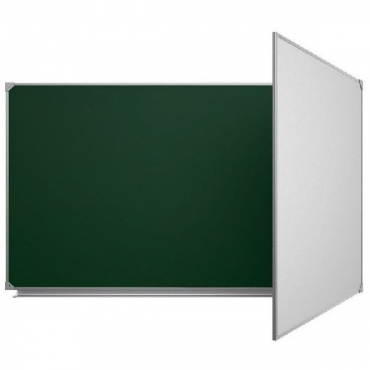 Доска аудиторная двухэлементная магнитная комбинированная эмалированная - «globural.ru» - Кировград