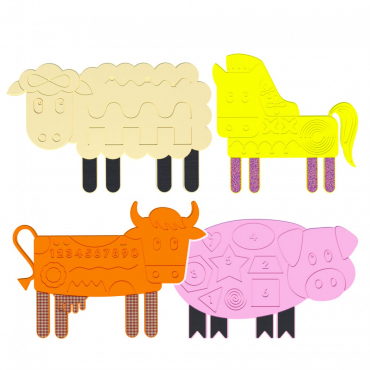 Набор тактильно-развивающих панелей «Ферма» - «globural.ru» - Кировград