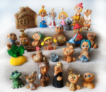 Набор глиняных фигурок для составления сказок - «globural.ru» - Кировград