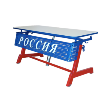 Стол ученический двухместный "Патриот-2п" на газовом лифте (р.гр. № 3-7 и наклоном столешницы ) - «globural.ru» - Кировград