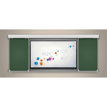 Многофункциональная раздвижная система аудиторных досок 75'' - «globural.ru» - Кировград