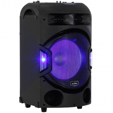 Переносная мобильная акустическая система с возможностью подключения микрофона и проигрывания аудиофайлов с флеш-накопителя мощностью не менее 250 Вт - «globural.ru» - Кировград