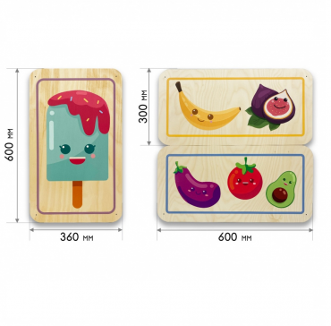 Набор стеновых панелей «Милая еда - Радуга вкуса» - «globural.ru» - Кировград