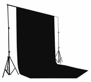 Фотофон для фото и видео 3х6 м Черный - «globural.ru» - Кировград