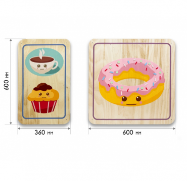 Набор стеновых панелей «Милая еда - Завтрак» - «globural.ru» - Кировград